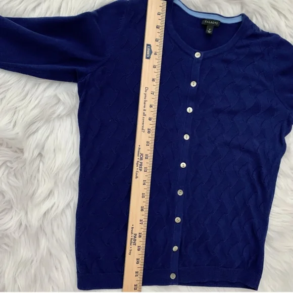 Talbots Colbalt Blue Cardigan Size Small - Picture 12 of 13